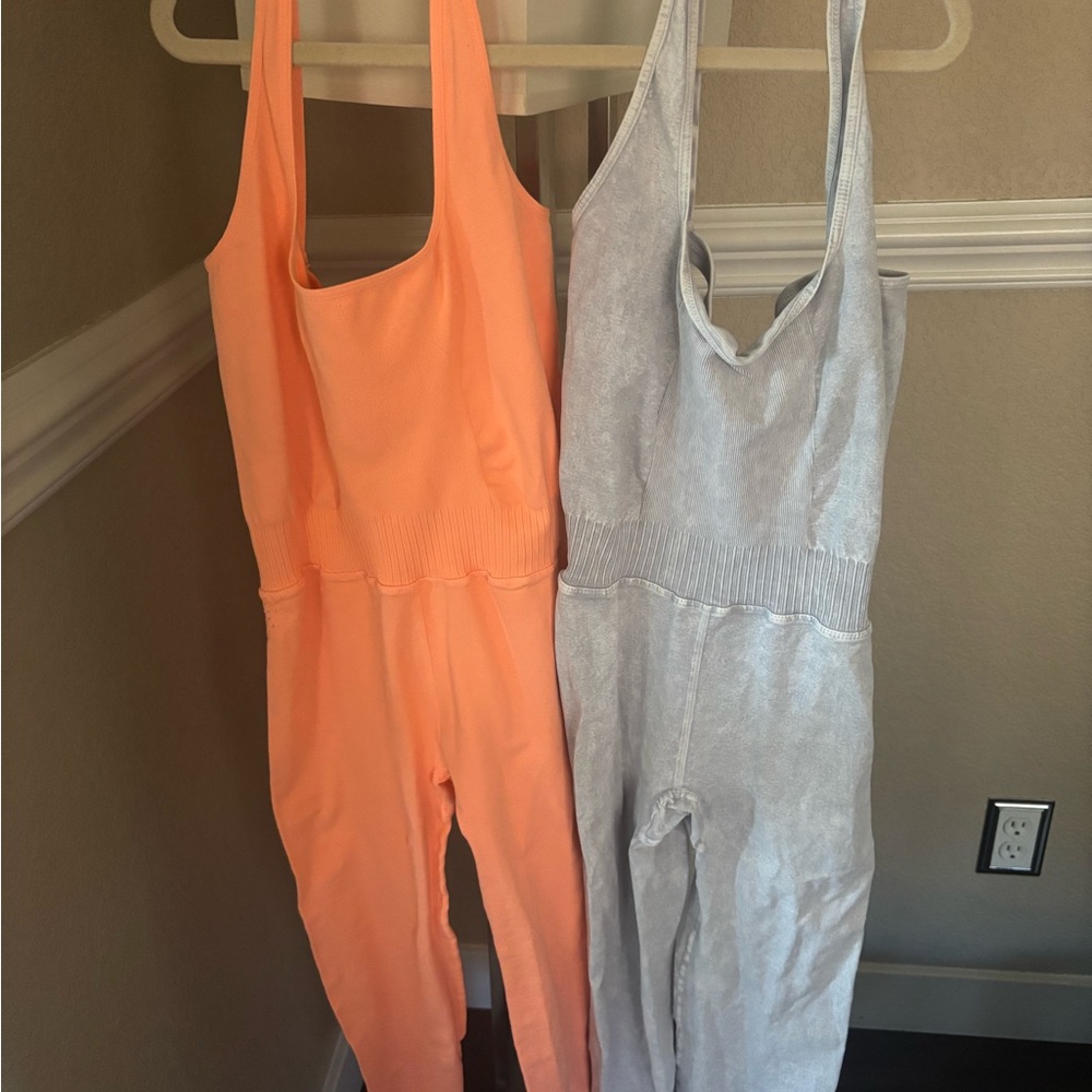 Orange and Gray Jumpsuits